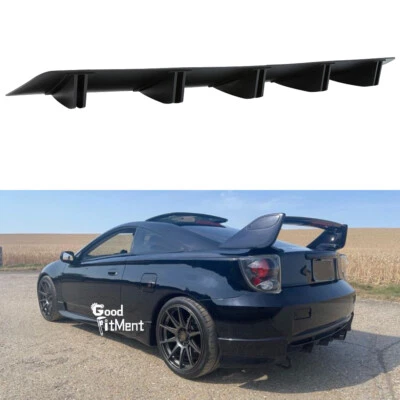 Difusor trasero SharkFins debajo del parachoques divisor negro para Toyota Celica GT GTS ST Foto 1 de 4