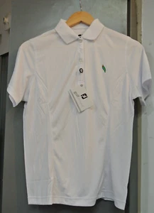 Footjoy Polo Shirt 27066 Womens Ladies Golf Leisure - Solid White SZ: Medium - Picture 1 of 3