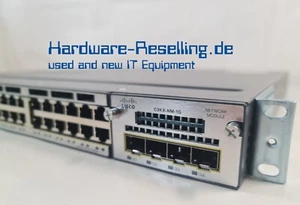 Cisco Switch Catalyst 3750X 48x 1GbE 4x SFP WS-C3750X-48T-L Managed Switch - Picture 1 of 6
