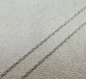 NEW 14kt White Gold 1.5mm 24" Ladies Pendant Rope Chain 2.7 Grams SPEIDEL - Picture 1 of 8