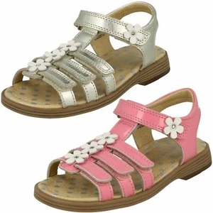 Girls Startrite Flower Detailed Sandals Picnic - Picture 1 of 19