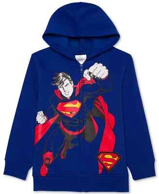 Sudadera con Capucha Híbrida DC Comics Superman Niños Talla 2 Estampado Gráfico Nueva con Etiquetas Envío Gratuito Foto 1 de 4