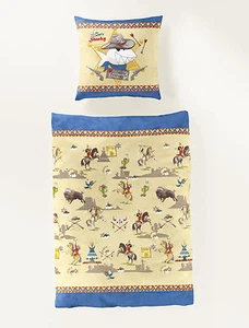 Bierbaum Bettwäsche Cäptn Sharky Indianer 2411 Renforce 80/80 135/200 cm neu - Bild 1 von 2