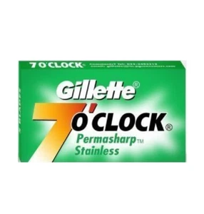 Hojas de afeitar Gillette 7 en punto PermaSharp súper acero inoxidable de doble filo 50 cuchillas - Imagen 1 de 1