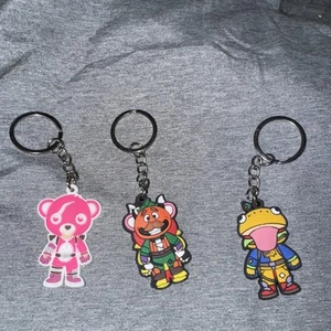 Dijes de bolsa de llavero de piel de personaje Fortnite de 3 piezas - Imagen 1 de 1
