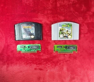 Turok: Lote 2 Dinosaur Hunter & Seeds of Evil Variante Negra (Nintendo 64, N64) - Imagen 1 de 15