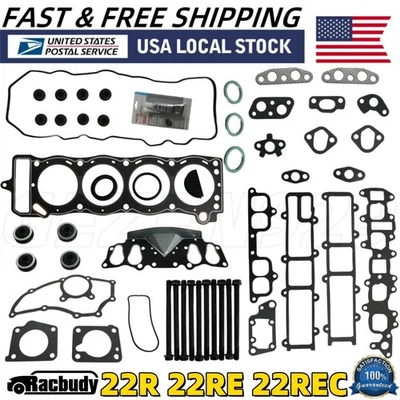 Kit de pernos de junta de culata para camioneta Toyota 4Runner Celica 85-95 2,4 L 22R 22RE 22REC Foto 1 de 4