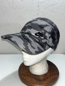 Nike Heritage 86 Strapback Cap Camo 6 Panel Unstructured Baseball Adjustable Hat - Picture 1 of 9