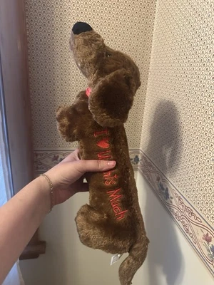 Dan Dee Dachshund "I Love You…” Plush Stuffed Animal Plush Wiener Dog - Image 1 of 3