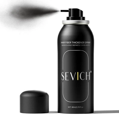 Spray de fibra capilar Sevich - Polvo espesante instantáneo para hombres y mujeres, cabello B Foto 1 de 4