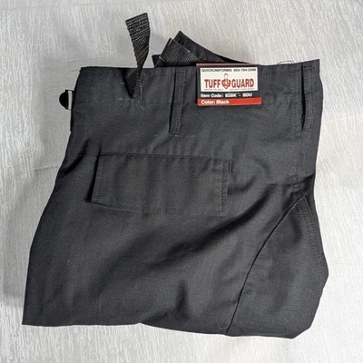 Tuff Guard Uniform Black BDU RipStop Pants Mens Size Medium NWT Black 36x29 - Image 1 of 4