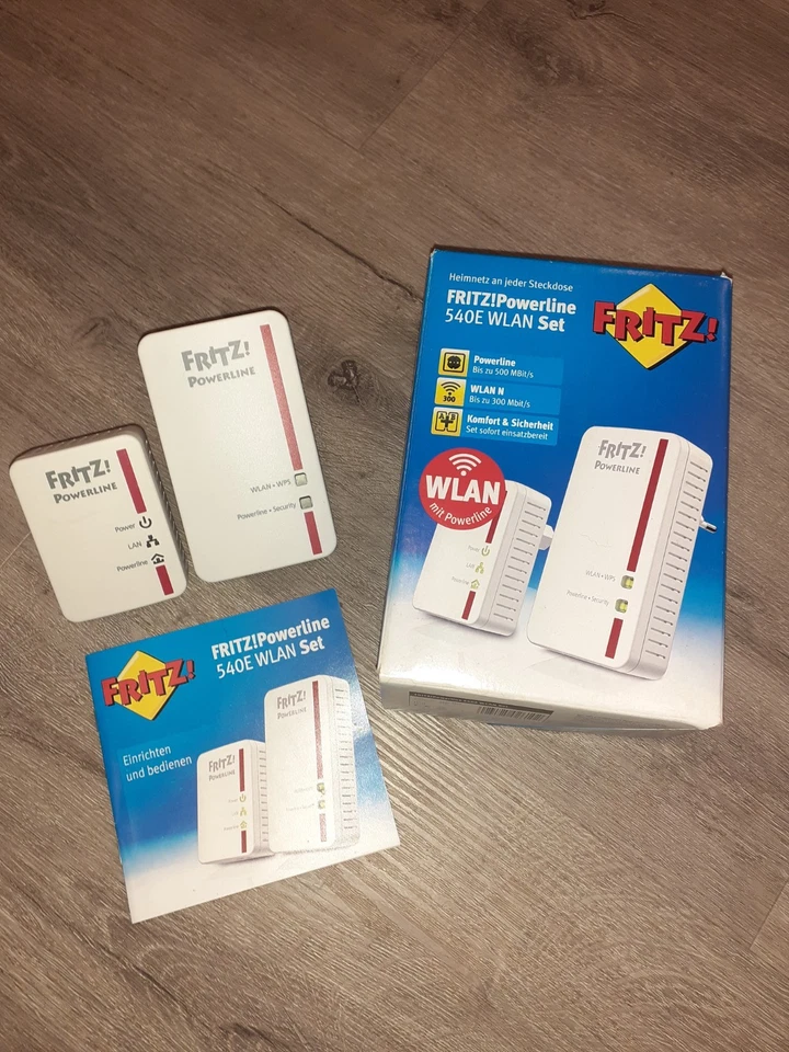 FRITZ! Powerline 540E WLAN Set  In OVP Top Zustand - Bild 1 von 1
