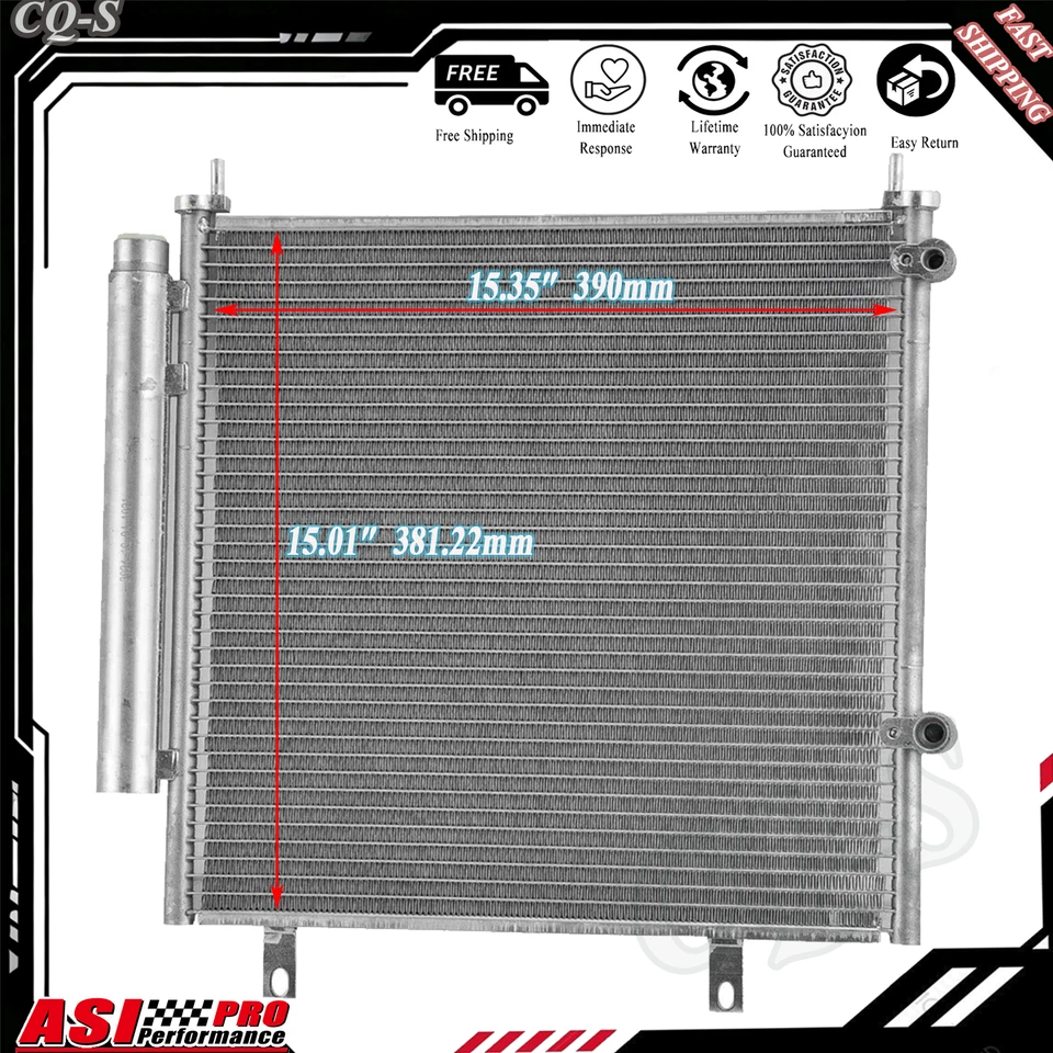 AC Condenser w/Receiver Drier Fit 17-24 21 Mitsubishi Mirage Mirage G4 7812A339/ - Изображение 1 из 4