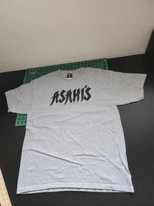 Camiseta Asahi Japón Logo Cerveza Seca Para Hombre Talla L Grande Gris Asahi's - Imagen 1 de 5