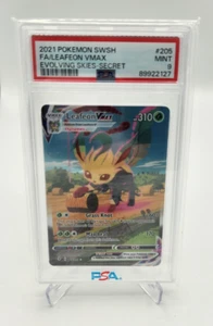Leafeon VMAX 205/203 Evolving Skies Alt Art PSA 9 Mint - Picture 1 of 1