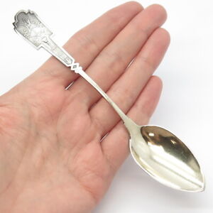 925 Sterling Silver Antique Victorian Floral Spoon