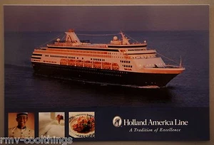 POST CARD HOLLAND AMERICA RYNDAM CRUISE SHIP MAIL POSTAL MAY 2005 HAL 30702233 - Picture 1 of 2