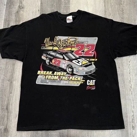 Vintage Racing Champions Ward Burton 2003 Black Double Sided Nascar Racing Shirt Cover
