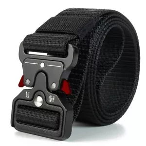 Genuine Tactical Belt Quick Release Outdoor Military Belt Soft Real Nylon Sports - Picture 1 of 10