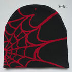 Mens Ladies Knitted Woolly Slouch Beanie Hat Cap One Size Skateboard Boys Print