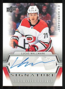 2019-20 Upper Deck Signature Sensations #SSLW Lucas Wallmark E