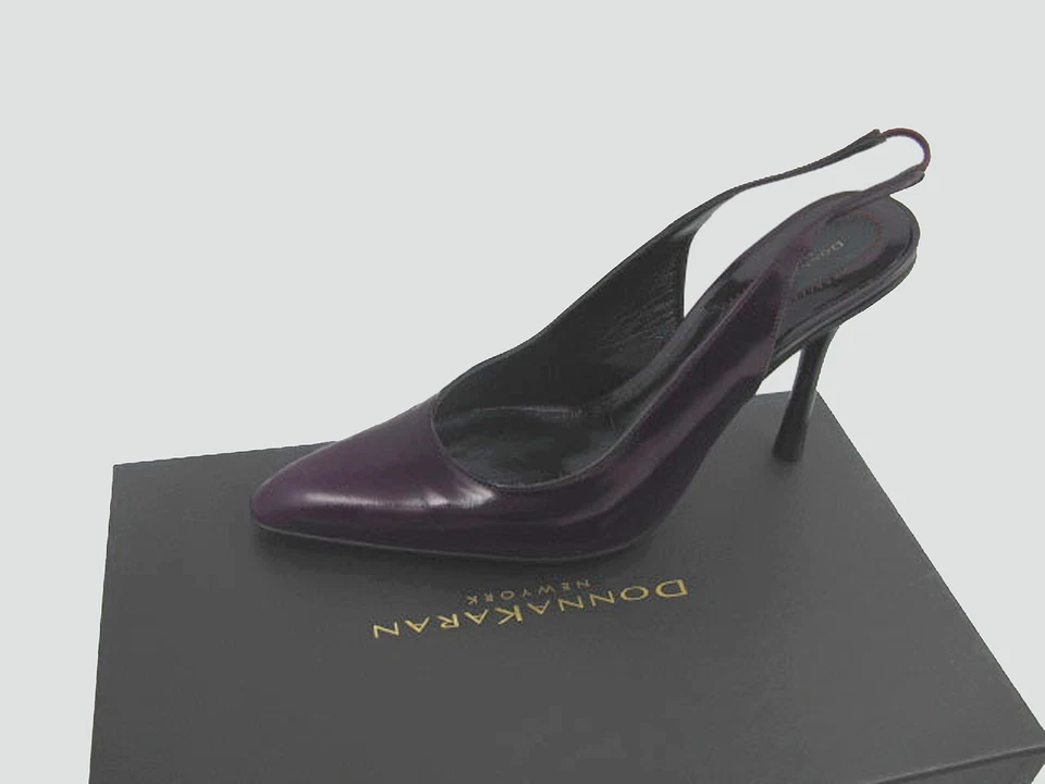 ¡NUEVOS Zapatos de Colección Donna Karan (Eslingas)! 6 e 36 *Carol púrpura* ITALIA Foto 1 de 1