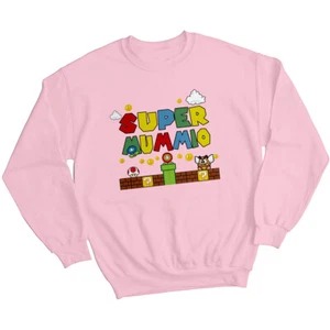 Super Mummio Womens Mothers Day Sweatshirt Jumper Funny Mama Mom Cute Gift #MD - Picture 1 of 30
