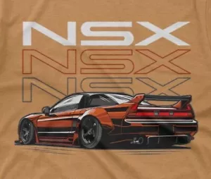 Acura NSX T-Shirt JDM Super Car on a Ring Spun Cotton Tee - Picture 1 of 5