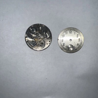 Vintage 1924 Waltham L10 Watch Movement Parts/Repair 7j Antique Grade 333 - Image 1 of 4