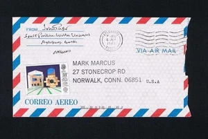 John Gielgud SIGNED AUTOGRAPHED airmail envelope addressed in his hand - Picture 1 of 3