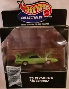 Lot of 2 Hot Wheels Cool Collectibles '70 PLYMOUTH SUPERBIRD 1 Green And 1 Red - Picture 1 of 4