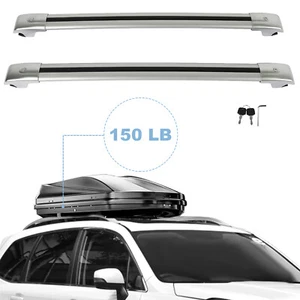Roof Rack For 2009-2015 GLK 280 GLK350 silver Cross Bar Aluminum Luggage pair - Picture 1 of 24