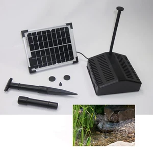 5 W 300l/h Solarpumpe Solar Teich Pumpe Tauch Gartenteich Pumpenset Filter Teich - Bild 1 von 8