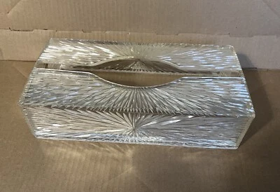 Caja de pañuelos de tocador MCM de colección Celebrity Inc New York Starburst pared/contador en relieve Foto 1 de 4