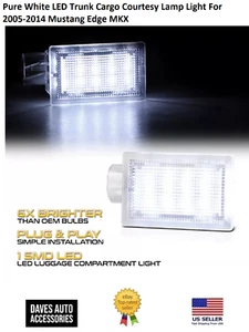 Pure White LED Trunk Cargo Courtesy Lamp Light For 2005-2014 Mustang Edge MKX - Picture 1 of 11