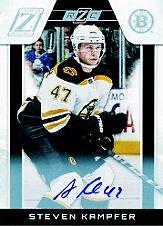 2010-11 Zenith Boston Bruins Hockey Card #202 Steven Kampfer AU Rookie /999