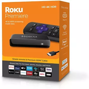 2024 ROKU Premiere 4K Ultra HD HDR Streaming for Netflix Plex Amazon Prime Video - Picture 1 of 8