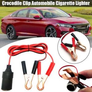 12V Battery Clamp Terminal Clip-on Car To Cigarette Adapter Socket Lighter US