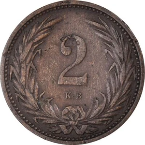 Hungary 2 Filler Coin | Franz Joseph I | Holy Crown | 1892 - 1915 - Picture 1 of 14