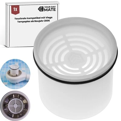 YOUR DAY MATE Ersatz Tauchrohr Haarsieb passend für Viega Tempoplex Siphon 6961.99 ab Bj. 2006