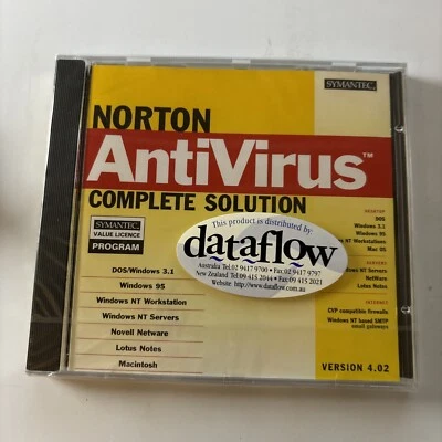 Norton Antivirus Complete Solution Version 4.02 Windows 95 Version *New Sealed* - Image 1 of 2