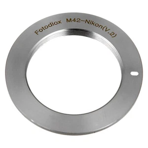 Fotodiox Lens Adapter for M42 Type 2 lens to Nikon F Cameras [M42-NikF-Pro-V2] - Picture 1 of 5