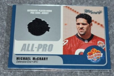 2000 TOPPS STARS ALL-PRO PRO BOWL MICHAEL MCCRARY JERSEY CARD #MM-DE - Image 1 of 4
