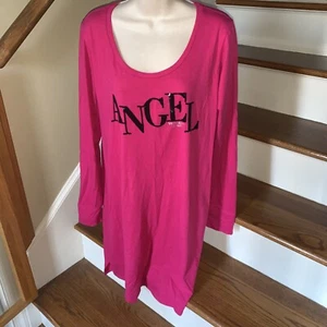 VICTORIA'S SECRET ANGEL Night Gown Lounge Sleep Shirt Sequin Logo Size XL - Picture 1 of 5