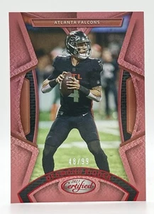 2023 Panini Certified Mirror Red #93 Desmond Ridder 48/99 Atlanta Falcons - Picture 1 of 2