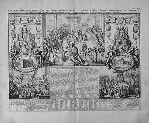 Antique map, Chatelain, Carte du gouvernement ecclesiastique d'Angleterre - Picture 1 of 1