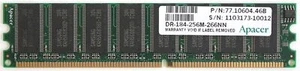 Memory 256mb p/n:77.10604.46b, dr-184-256m-266nn, 48.16118.09b - Picture 1 of 2