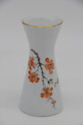 Royal Porzellan KPM kleine weiße Porzellanvase Blumenvase Blütenzweig orange
