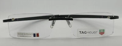 Authentic Tag Heuer Rimless TH 0341 007 Rimless  France Black / Purple Frame Rx - Image 1 of 4