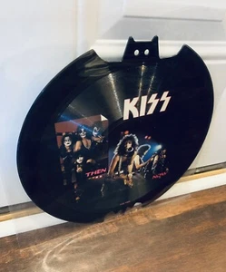 Rare! KISS Limited Edition Then & Now Bat Shaped Picture Disc EXCELLENT - Picture 1 of 2